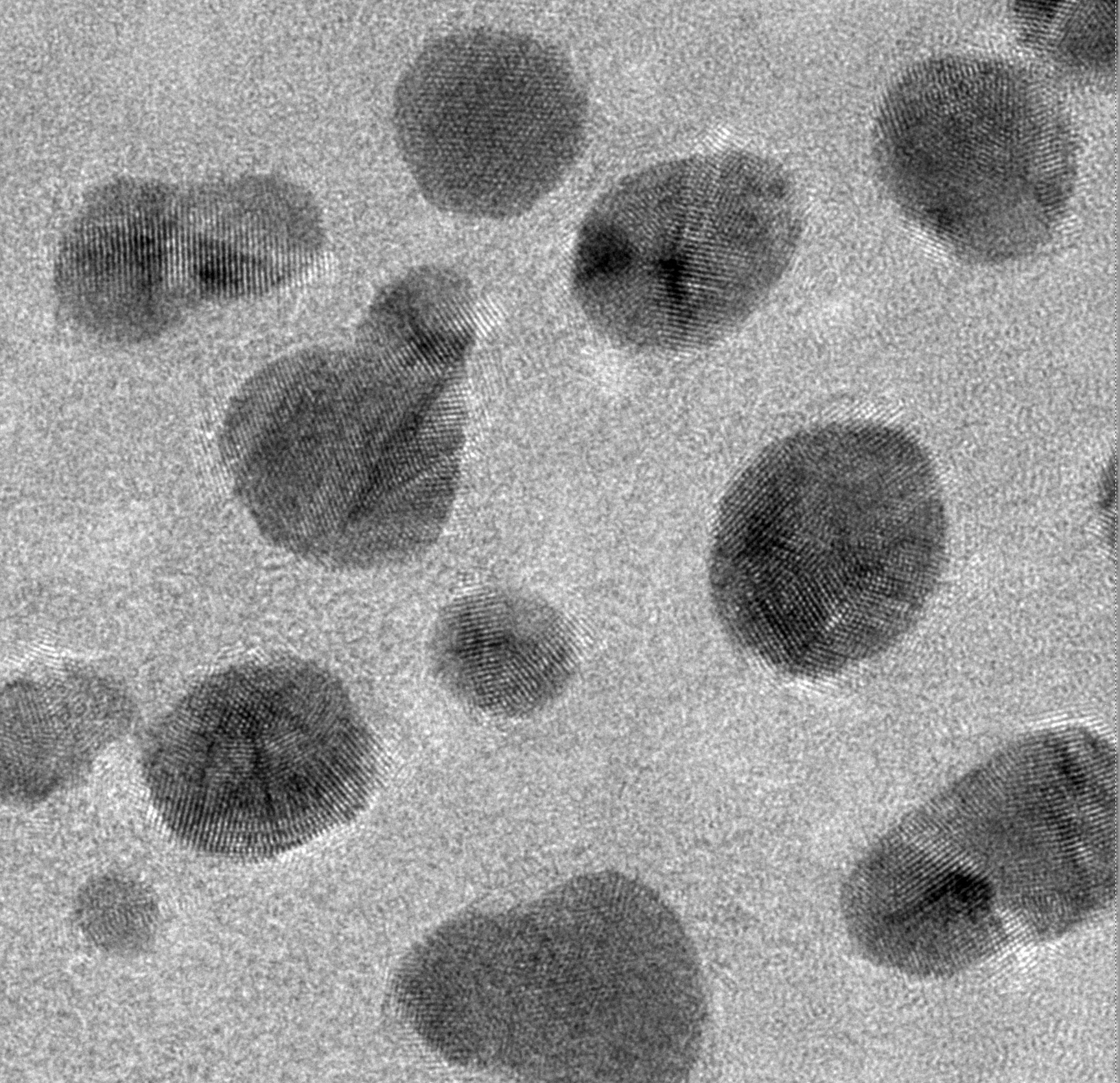 TEM image of gold nanoparticles